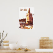 Sevilla Spanien Andalusien Reisen Poster (Küche)