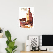 Sevilla Spanien Andalusien Reisen Poster (Heimbüro)