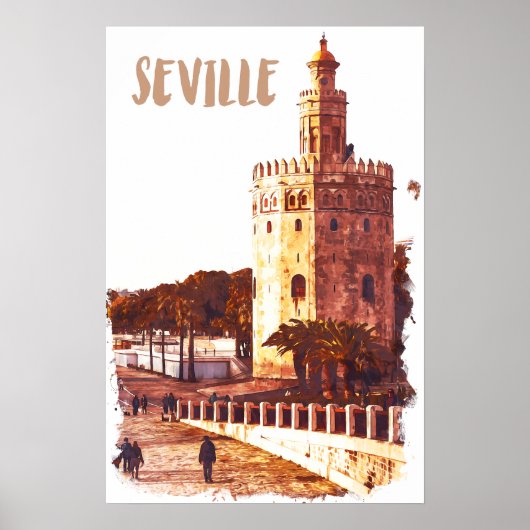 Sevilla Spanien Andalusien Reisen Poster (Vorne)