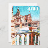 Sevilla Spanien Architektur Feiertagskarte (Vorne/Hinten)