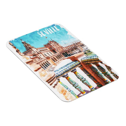 Sevilla Spanien Architektur Magnet (Rechte Seite)
