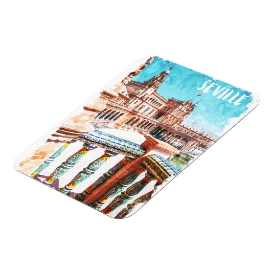 Sevilla Spanien Architektur Magnet (Linke Seite)