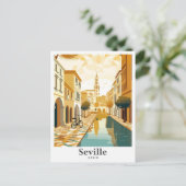Sevilla Spanien Art Vintage Postkarte (Stehend Vorderseite)