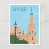 Sevilla Spanien Art Vintage Postkarte (Vorderseite)