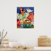 Sevilla, Spanien, Frau mit weißer Taube, Vintag Poster (Küche)