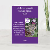 Sevilla Spanien-Kolored Stift Karte (Rückseite)
