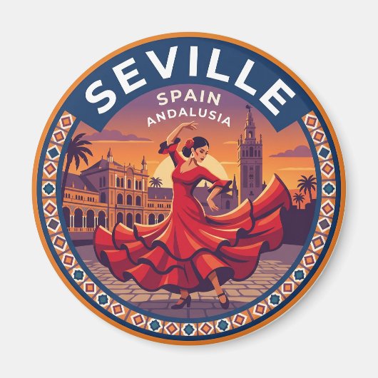Sevilla Spanien Magnet (Vorne)