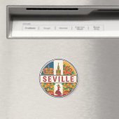 Sevilla Spanien Plaza de Espana Magnet (In Situ (Geschirrspüler))