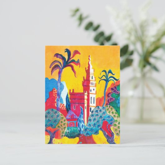 Sevilla, Spanien Postkarte (Stehend Vorderseite)