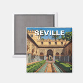 Sevilla Spanien Real Alcazar Magnet (Vorderseite/Rückseite)