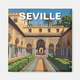 Sevilla Spanien Real Alcazar Magnet