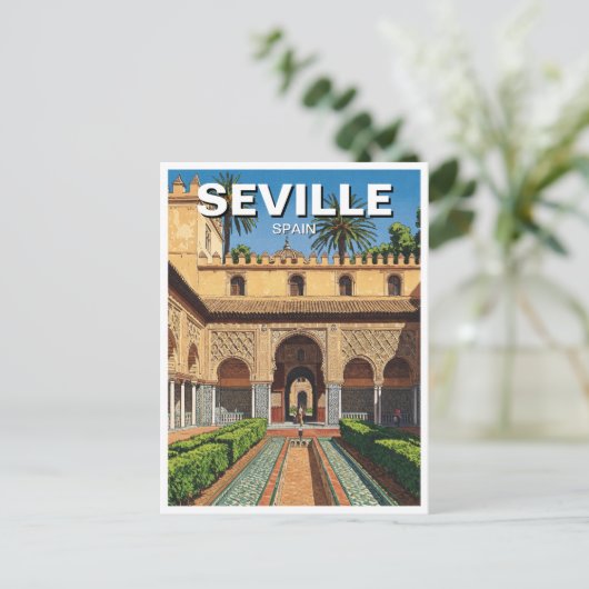 Sevilla Spanien Real Alcazar Postkarte (Stehend Vorderseite)