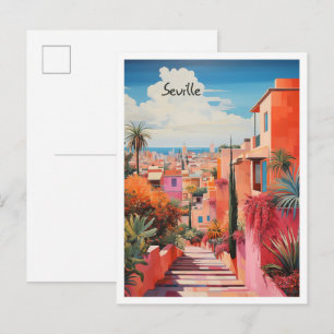 Sevilla Spanien Reise Ästhetik Postkarte