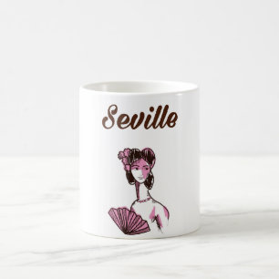 Sevilla Spanien Reiseplakat Kaffeetasse
