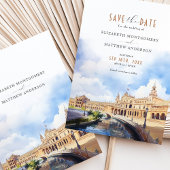Sevilla Spanien Save the Date Plaza de España Einladung