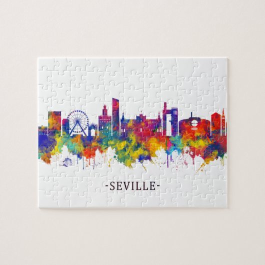 Sevilla Spanien Skyline Puzzle (Horizontal)