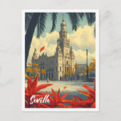 Sevilla Spanien - Vintage Kunstreise Postkarte (Vorderseite)