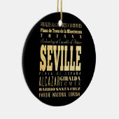 Sevilla-Stadt der Spanien-Typografie-Kunst Keramik Ornament (Rechts)