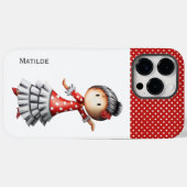 Sevillana Flamenco Dancer Spanish Red Polka Dot Case-Mate iPhone Hülle (Rückseite (Horizontal))