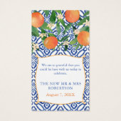 Seville Orange Wedding - Positano Blue - Gefallen  (Rückseite)
