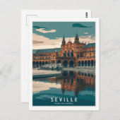 Seville Plaza De España Postkarte (Vorne/Hinten)