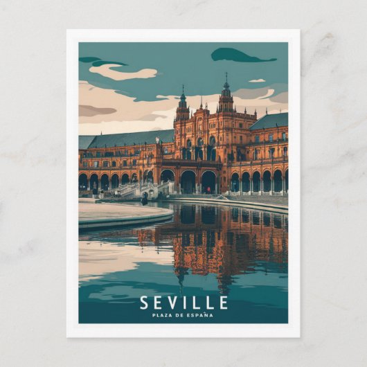 Seville Plaza De España Postkarte (Vorderseite)