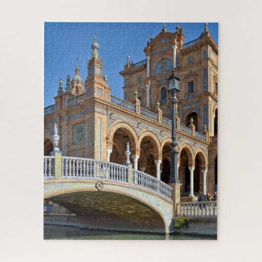 Seville Plaza de Espana Spanische Sehenswürdigkeit Puzzle (Vertikal)
