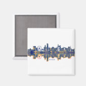 Seville Skyline Magnet (Vorderseite/Rückseite)