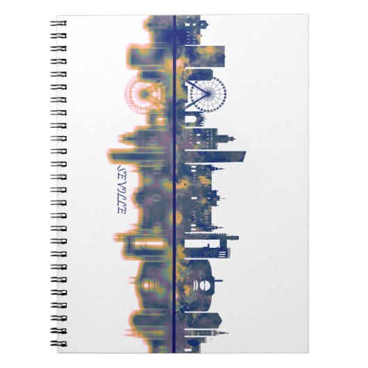 Seville Skyline Notizblock (Vorderseite)