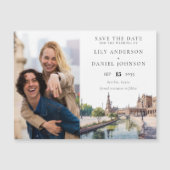 Seville Wedding Photo Save The Date Magneteinladung (Vorderseite)