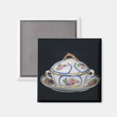 Sevres Schüssel und Platte, 1764 Magnet (Vorderseite/Rückseite)
