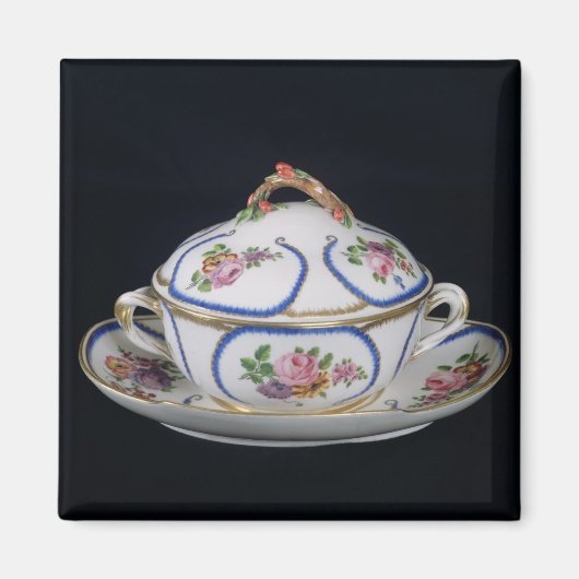 Sevres Schüssel und Platte, 1764 Magnet (Vorne)