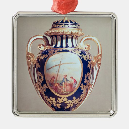 Sevres Vase, Mitte des 18. Jahrhunderts Ornament Aus Metall (Vorne)