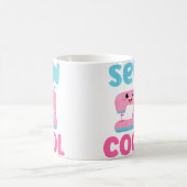 Sew Cool Cute Kawaii Sewing Machine Funny Pun Quil Kaffeetasse (Mittel)