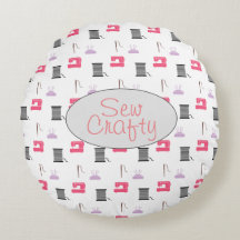 Sew Crafty Throw Kissen