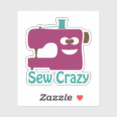 Sew Crazy Aufkleber (Blatt)