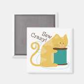 Sew Crazy Magnet (Vorderseite/Rückseite)