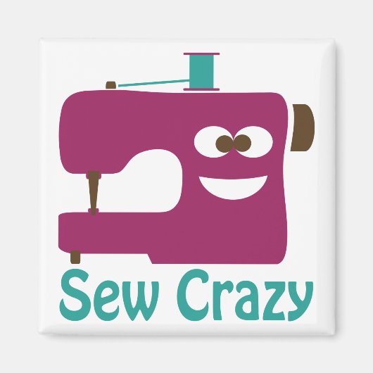 Sew Crazy Magnet (Vorne)