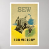 Sew for Victory WWII 1941 WPA Poster (Vorne)