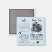 "Sew Forth!" Magnet (Vorderseite/Rückseite)
