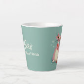 Sew Glad Wir sind Freunde Latte Tasse (Vorderseite)