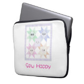 Sew Happy Laptop-Hülle Laptopschutzhülle (Vorderseite Links)