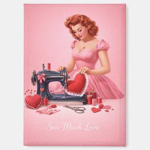 Sew Much Love Vintage Näh-Magnet Magnet