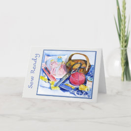 Sew Ready, Wasserfarbe, 7x5 geklappte Karte