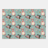 Sew Retro Galentine! 3 Flachpapier Geschenkpapier Set (Vorderseite)