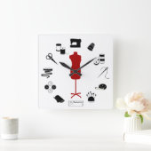 Sew Right Quadratische Wanduhr (Zuhause)