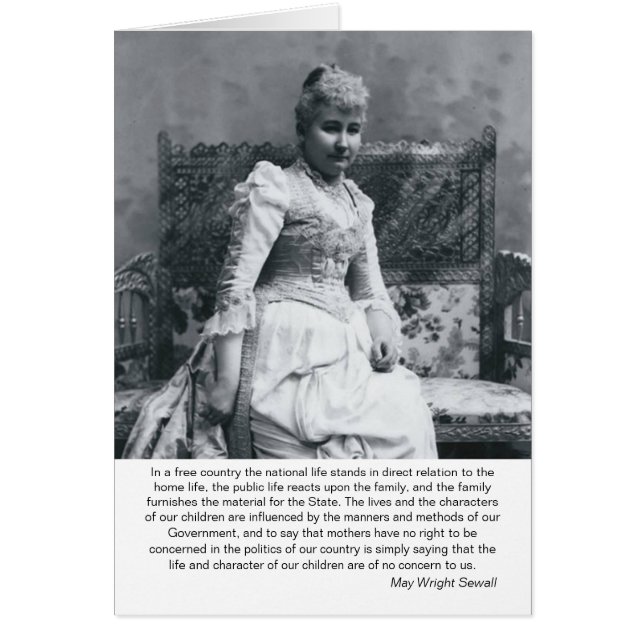 Sewall-Mütter u. Politik Mais Wright (Vorne)