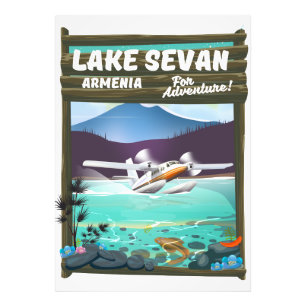 Sewan Armenien Vintages Reiseplakat Fotodruck