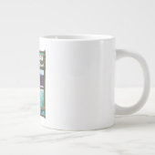 Sewan Armenien Vintages Reiseplakat Jumbo-Tasse (Rechts)