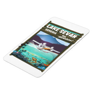 Sewan Armenien Vintages Reiseplakat Magnet